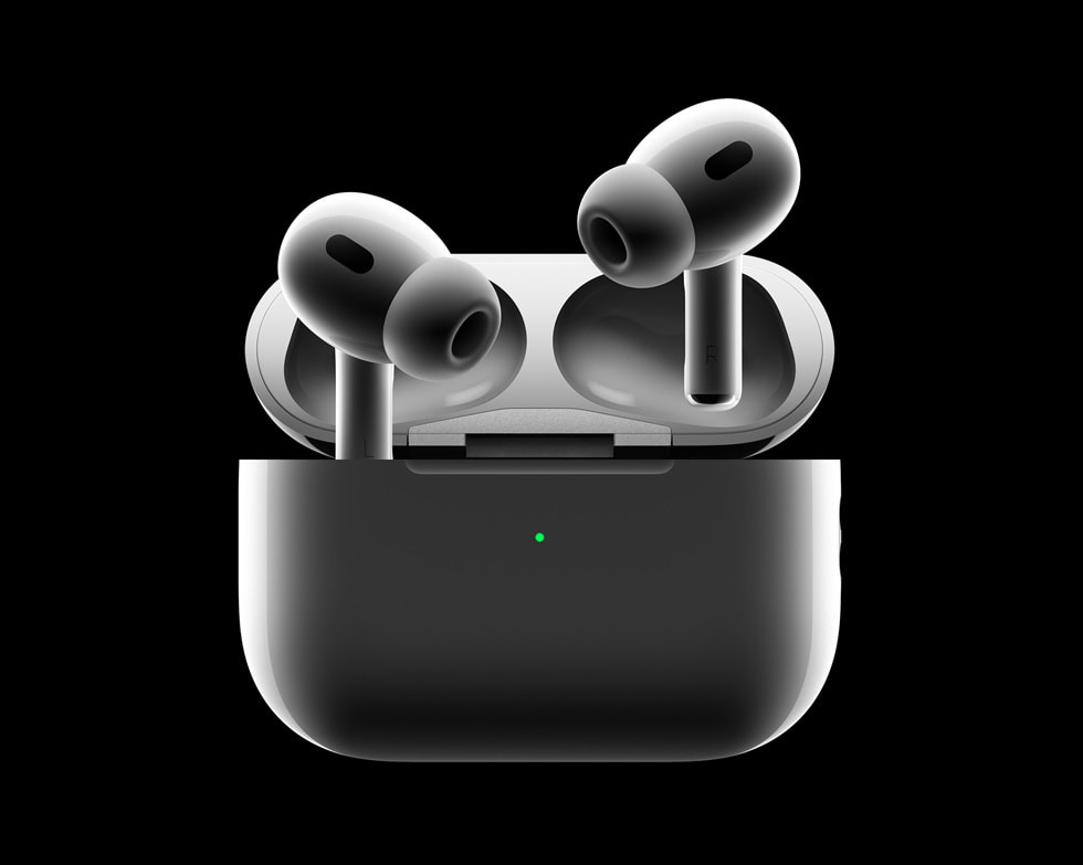 AirPods and charging case