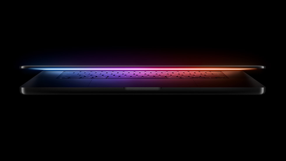 MacBook shown with an illuminated keyboard